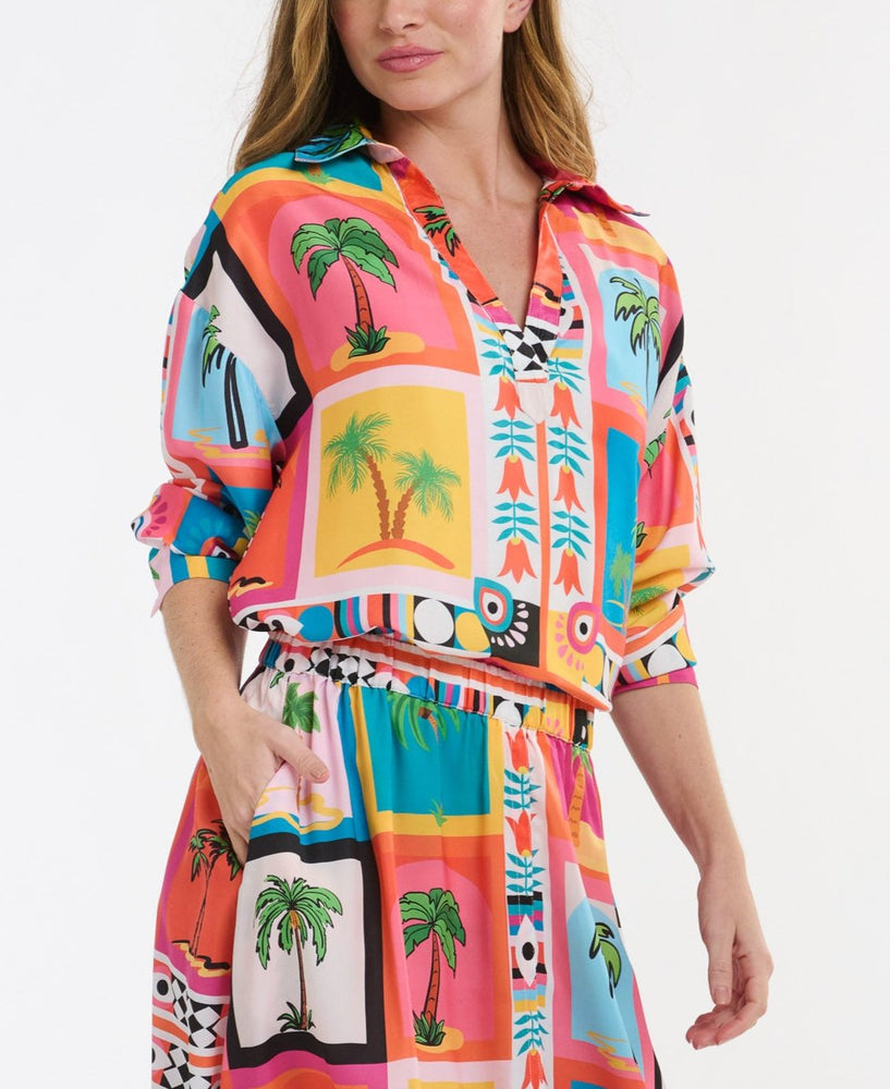 SULKY SHIRT - PALM TREE PRINT