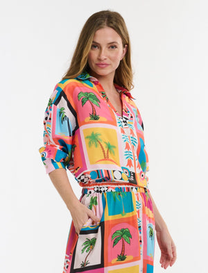 SULKY SHIRT - PALM TREE PRINT