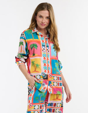 SULKY SHIRT - PALM TREE PRINT