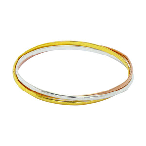 3 LINKED BANGLE SET - 65MM