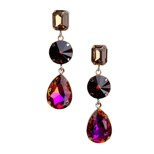 CARMINIA AMBER EARRINGS