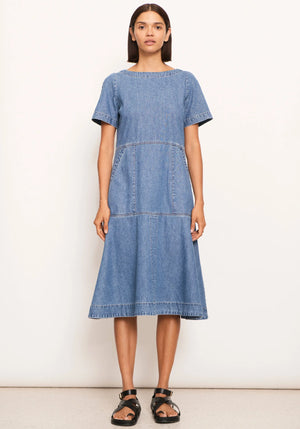 RAYDEL DENIM DRESS - LIGHT WASH