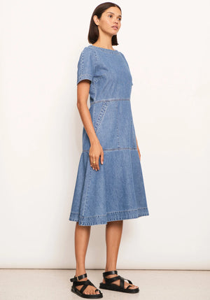 RAYDEL DENIM DRESS - LIGHT WASH