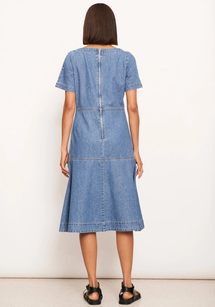 RAYDEL DENIM DRESS - LIGHT WASH