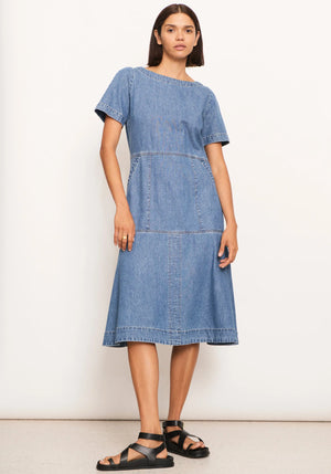 RAYDEL DENIM DRESS - LIGHT WASH