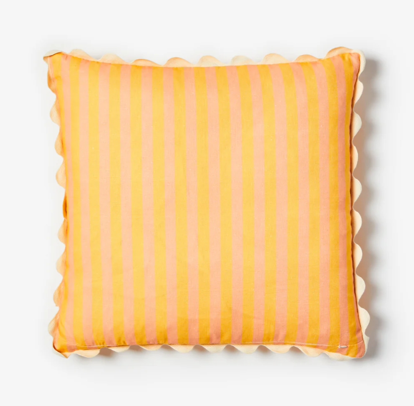 THIN STRIPE YELLOW CUSHION