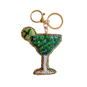 GREEN COCKTAIL KEY CHAIN