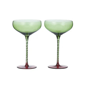 SOHO GLASS COUPE SET OF 2