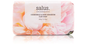 CHAMOMILE & ROSE GERANIUM CLAY SOAP BAR